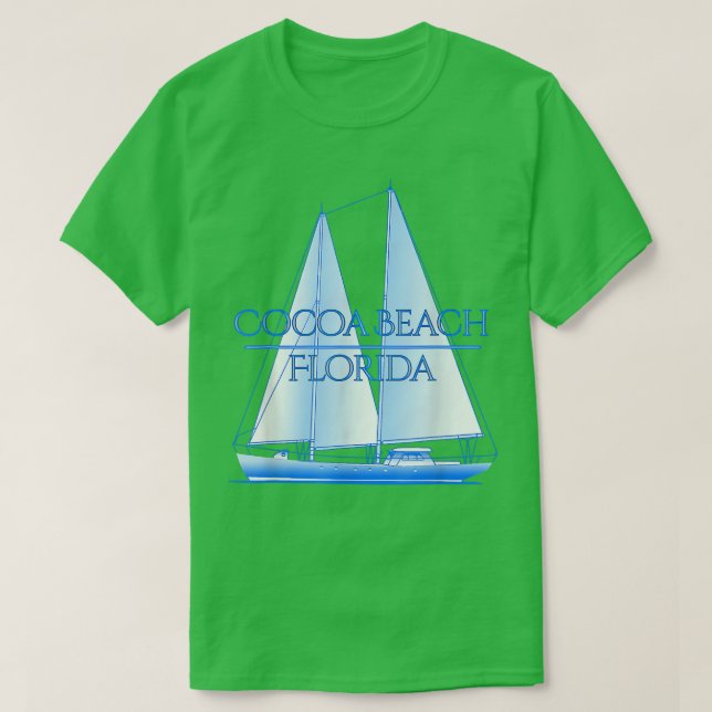 Camiseta Cocoa Beach Florida Navegación Náutica Costera Sai (Diseño del anverso)