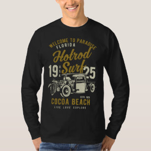 Camiseta Cocoa Beach Florida Retro Hotrod Surf Agotado  