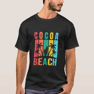 Camiseta Cocoa Beach Florida Surfing Summer Vacation Retro