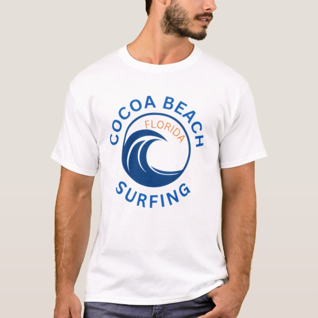 Camiseta Cocoa Beach Florida Surfing T-Shirt (Anverso)