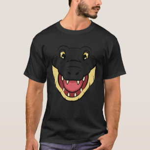 Camiseta Cocodile Alligator Face Reptiles Zoo Animal Herpe