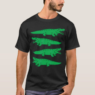 Camiseta Cocodrilo 4 lagartos Swamp Reptile Niños