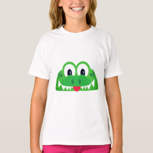 Camiseta Cocodrilo, Cabeza de Reptile de Animales, Alligato