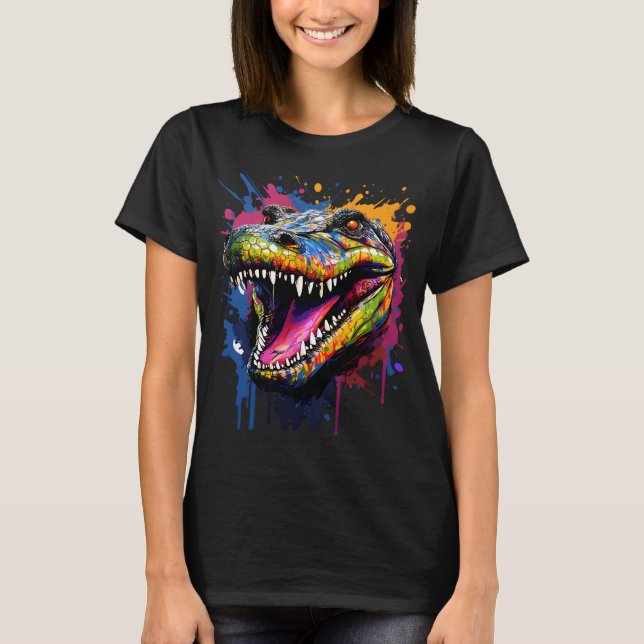 Camiseta Cocodrilo colorido (Anverso)