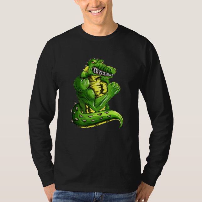 Camiseta Cocodrilo Con Lizard A Del Depósito Del Atleta De  (Anverso)