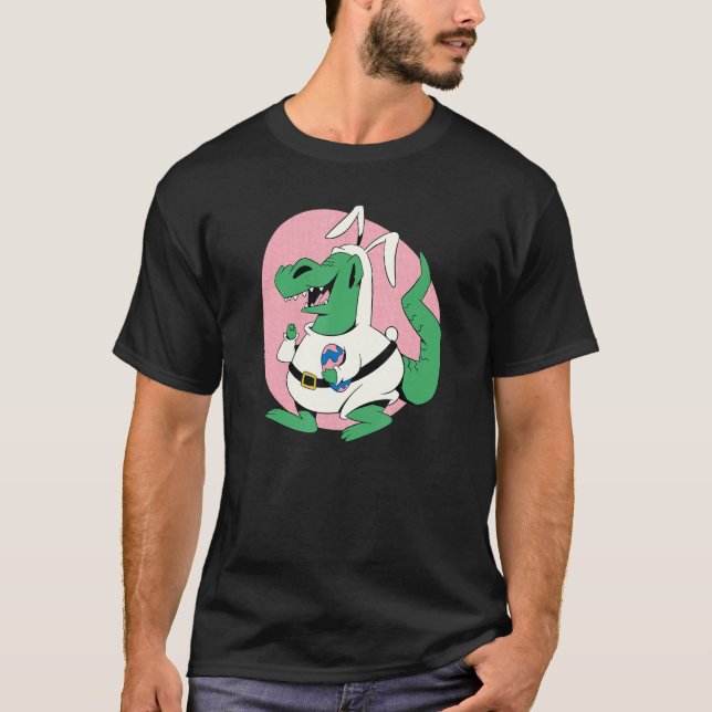 Camiseta Cocodrilo Con Ropa De Conejo Para Reptiles Y Eas (Anverso)