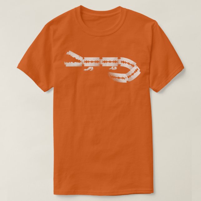Camiseta cocodrilo de afeitar (Diseño del anverso)