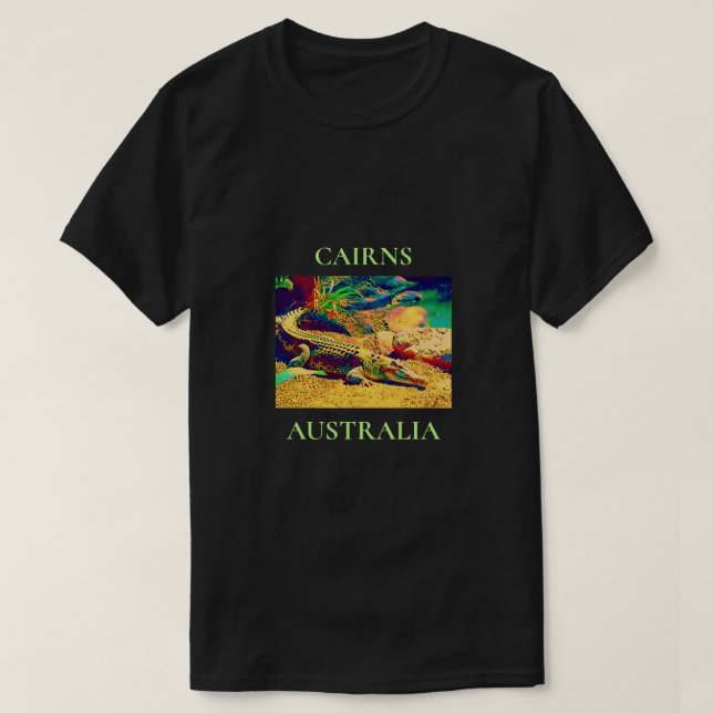 Camiseta Cocodrilo de agua salada Queensland Australia (Diseño del anverso)