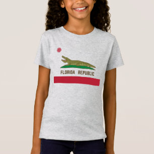 Camiseta Cocodrilo de bandera de coligador de la república 