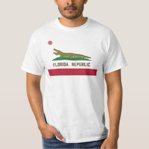 Camiseta Cocodrilo de bandera de coligador de la república 