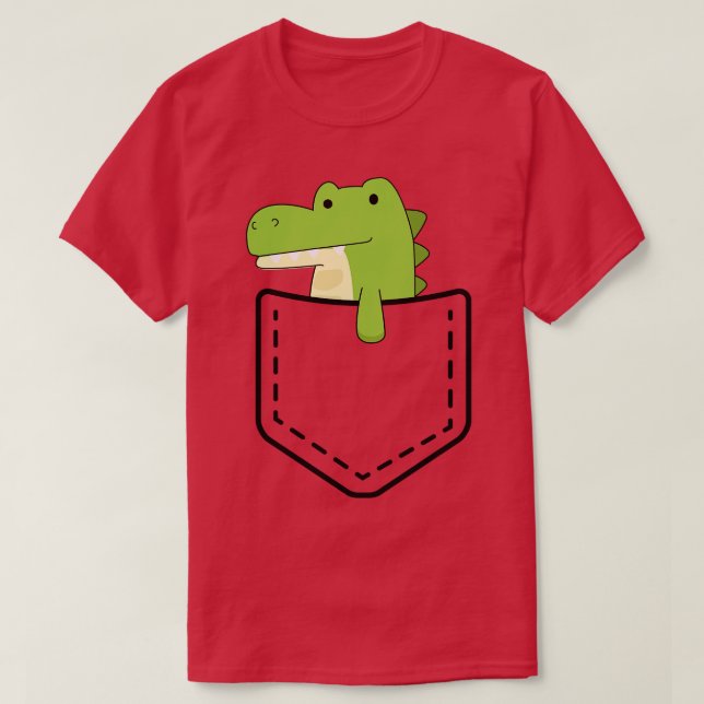 Camiseta Cocodrilo de bolsillo (Diseño del anverso)