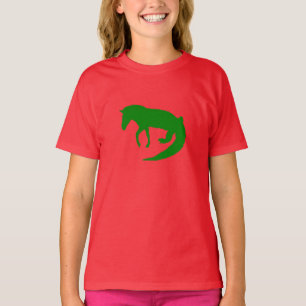 Camiseta Cocodrilo de cebra verde animal salvaje