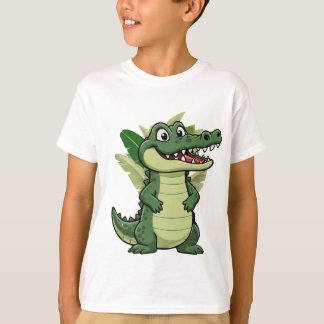 Camiseta Cocodrilo de Dibujos Animados Adorable
