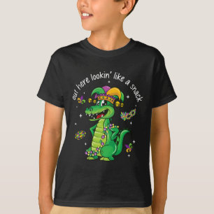 Camiseta Cocodrilo de Mardi Gras por aquí que parece un sna