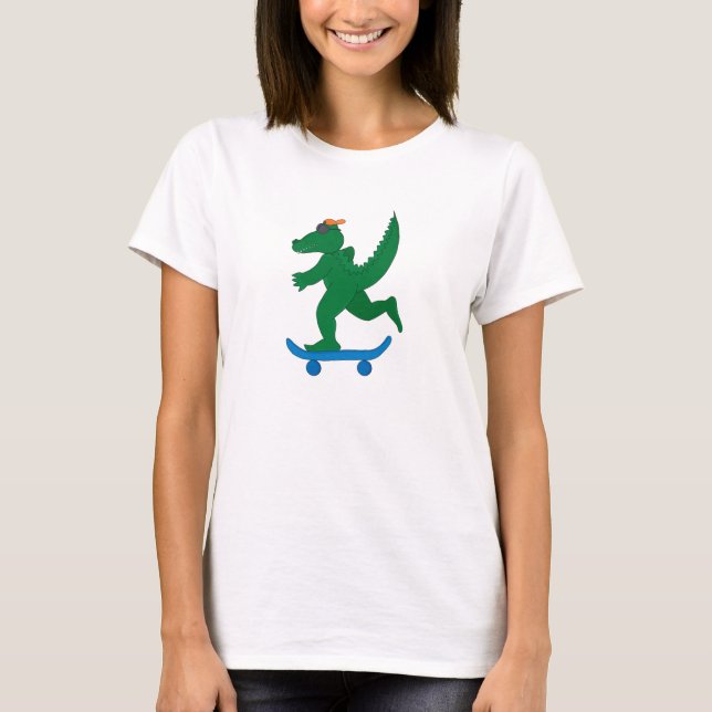 Camiseta Cocodrilo de patinaje (Anverso)