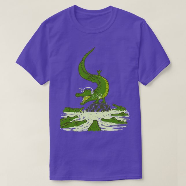 Camiseta Cocodrilo de ruptura (Diseño del anverso)