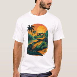 Camiseta Cocodrilo de verano interminable - Retro