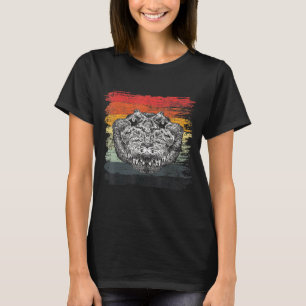 Camiseta Cocodrilo del gador del reptil retro