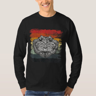 Camiseta Cocodrilo del gador del reptil retro
