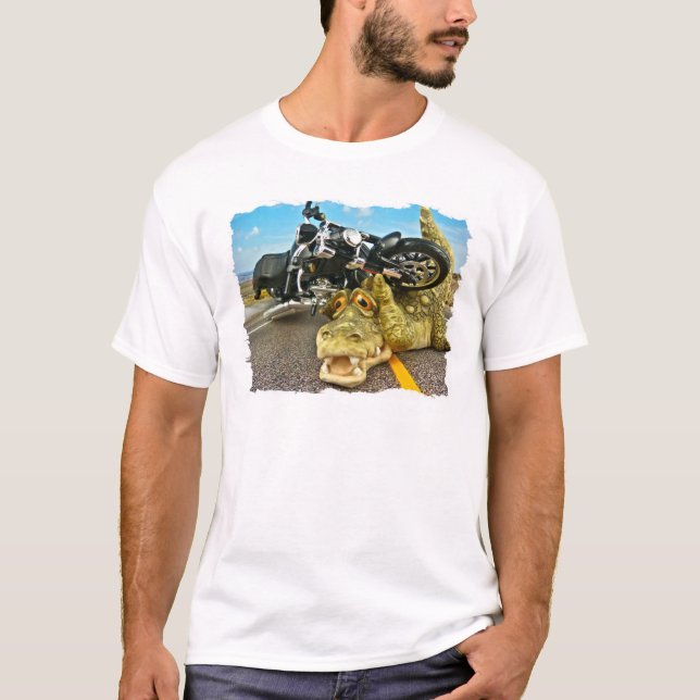 Camiseta Cocodrilo del motorista (Anverso)