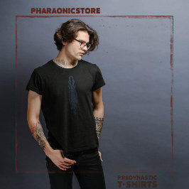 Camiseta Cocodrilo egipcio predinástico negro y azul