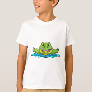 Camiseta Cocodrilo en el baño