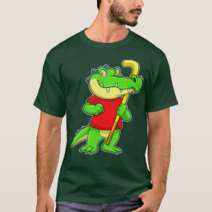Camiseta Cocodrilo en hockey sobre hierba con bastón de hoc