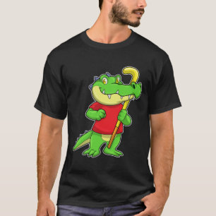 Camiseta Cocodrilo en hockey sobre hierba con palo