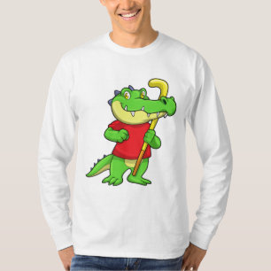 Camiseta Cocodrilo en hockey sobre hierba con palo