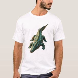 Camiseta Cocodrilo geométrico