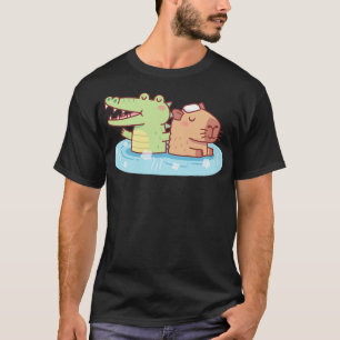 Camiseta Cocodrilo Gracioso Y Capibara g En Primavera Calie