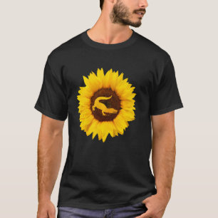 Camiseta Cocodrilo Para Mujeres Hombres Aligador Girasol