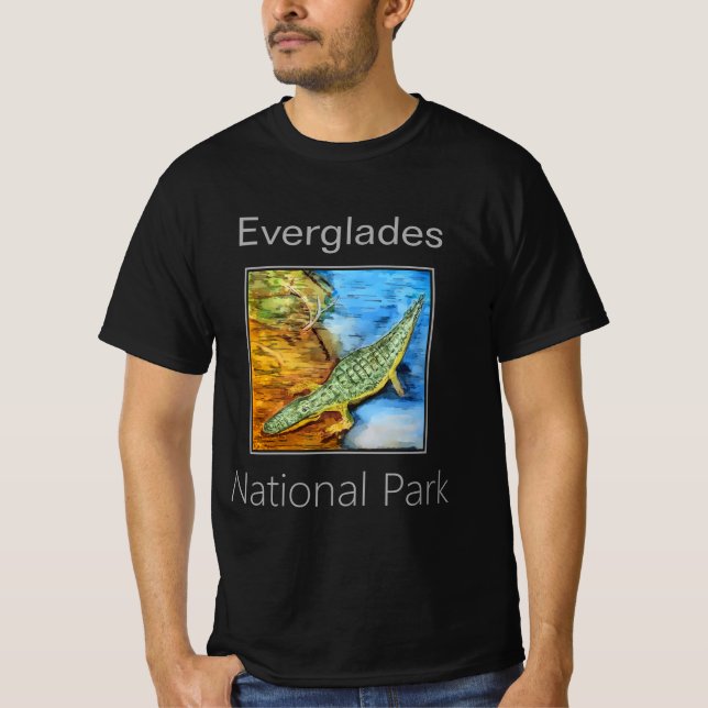 Camiseta Cocodrilo, Parque Nacional Everglades (Anverso)