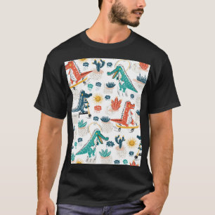 Camiseta Cocodrilo personalizado: Papel de fondo animal de 