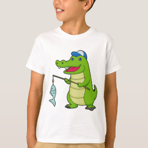 Camiseta Cocodrilo Pesca Pescador