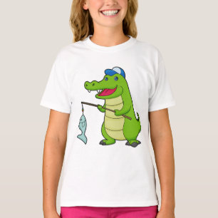 Camiseta Cocodrilo Pesca Pescador