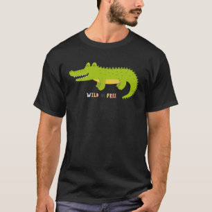 Camiseta Cocodrilo Surfista Amante de Animales Divertidos N