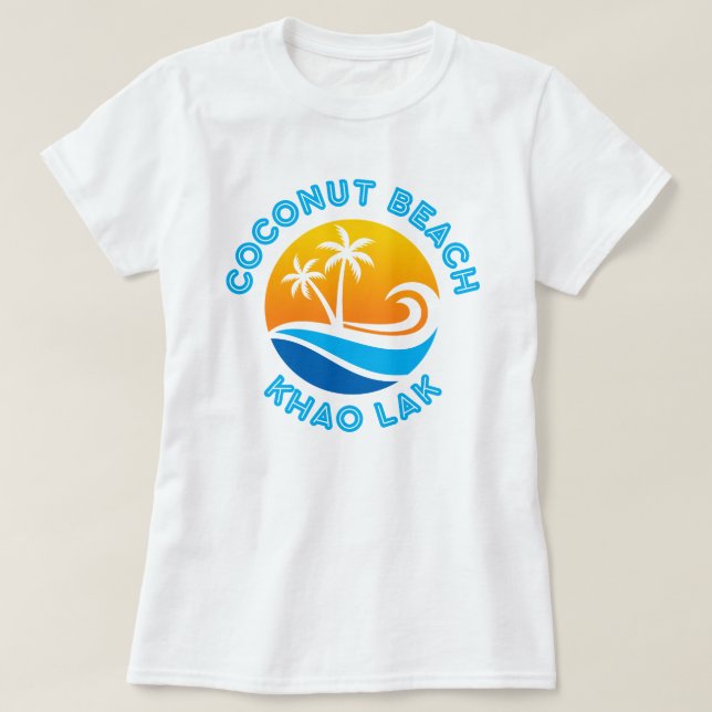 CAMISETA COCONUT BEACH-KHAO LAK (Diseño del anverso)