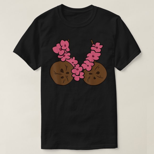 Camiseta Cocoteros de verano de coco Bra Funny Coconut (Diseño del anverso)