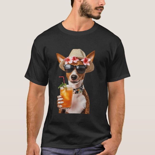 Camiseta Cóctel Basenji (Anverso)