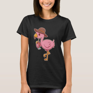 Camiseta Cóctel de bebida Flamingo Rosa
