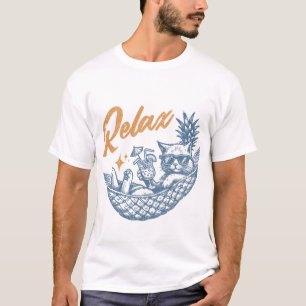 Camiseta Cóctel de Hamaca Relajante Retro de Guay Vintage