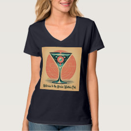 Camiseta Cóctel del Club de Martini Atómico de Entrelazamie