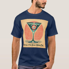 Camiseta Cóctel del Club de Martini Atómico de Entrelazamie
