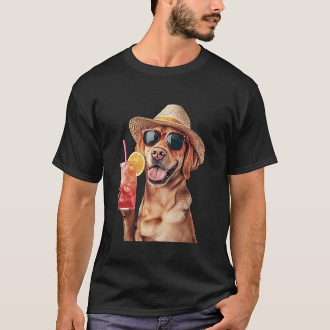 Camiseta Cóctel Labrador Retriever (Anverso)