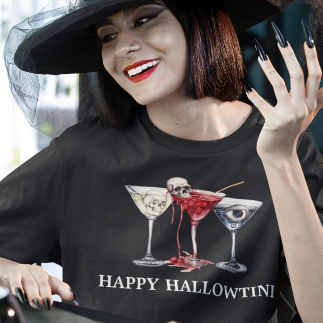 Camiseta Cóctel Martini Halloween Happy Hallowtinti (Subido por el creador)
