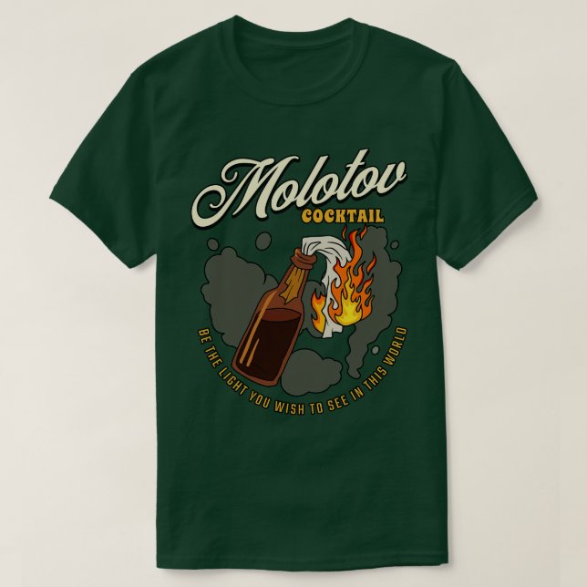 Camiseta Cóctel molotov (Diseño del anverso)
