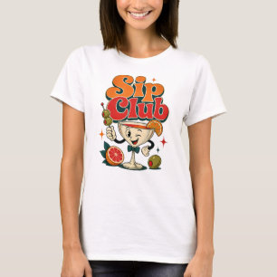 Camiseta Cóctel Retro Sip Club