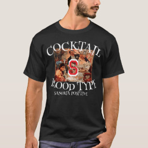 Camiseta Cóctel Sangría de tipo sanguíneo S Positivo