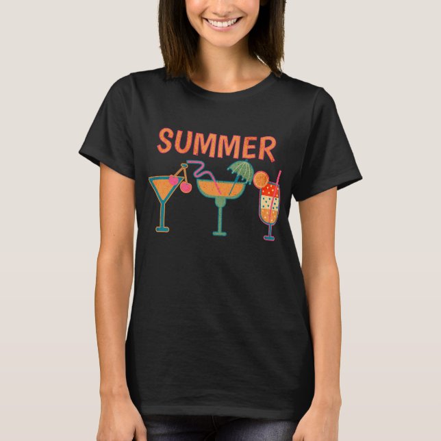 Camiseta Cócteles de Verano (Anverso)